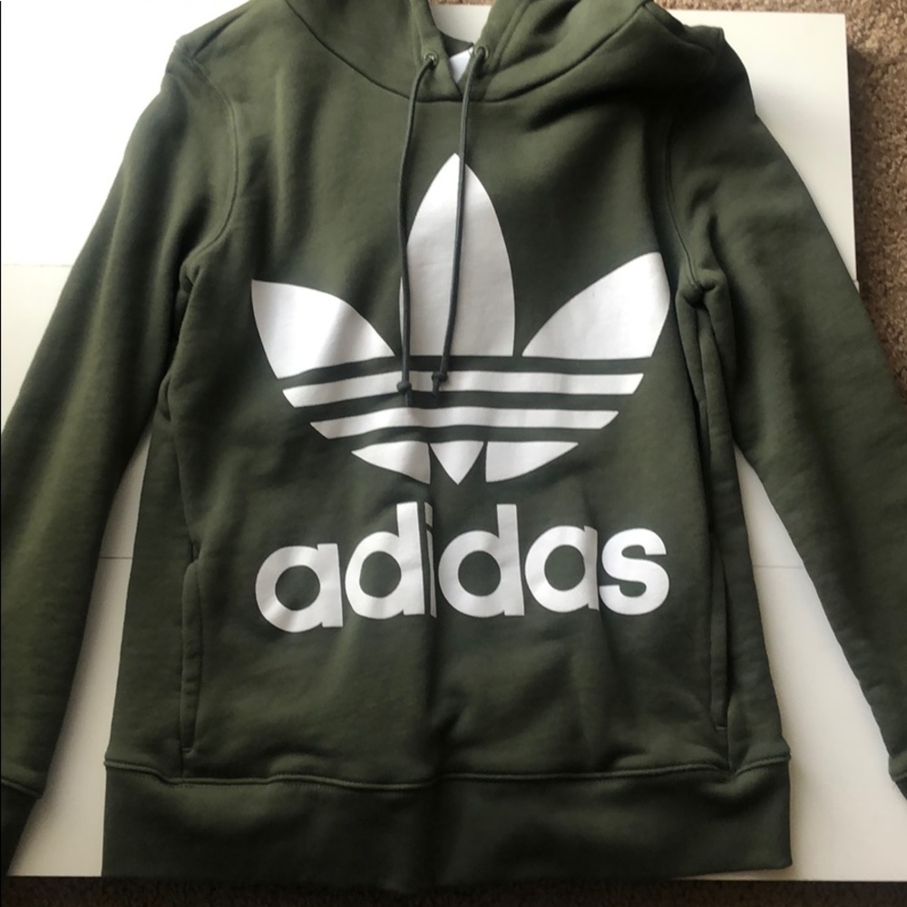 Army Green Adidas Hoodie